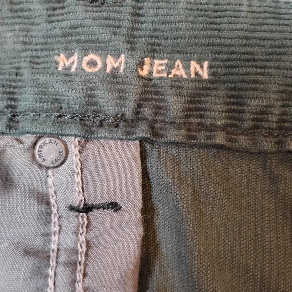 American Eagle Green Corduroy High Rise Pants, 22R - Picture 9 of 10